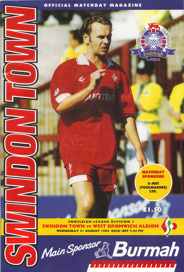 <b>Wednesday, August 31, 1994</b><br />vs. West Bromwich Albion (Home)